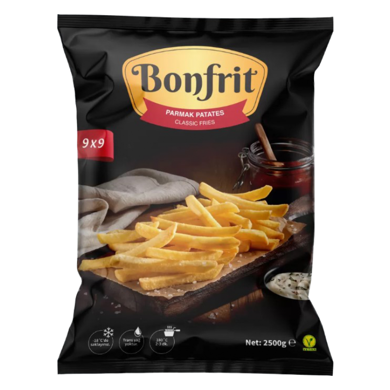 Bonfirit 9*9 Donuk Patates (Koli içi 12.5 KG)